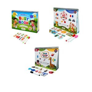 Fun with Matching + Little Busy Minds + Brain Booster Book  (Combo of 3 books)